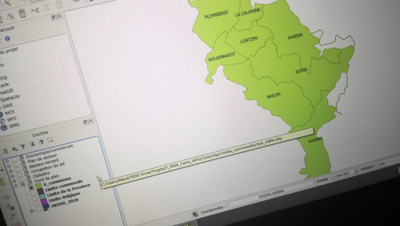 Mission cartographique pour le WFG Ostbelgien VoG, opérateur du GAL Entre Vesdre et Gueule